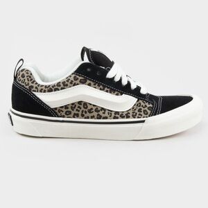 Vans Knu Skool Leopard Print Sneakers Women’s Size 7.5 Black Animal Print NWOT